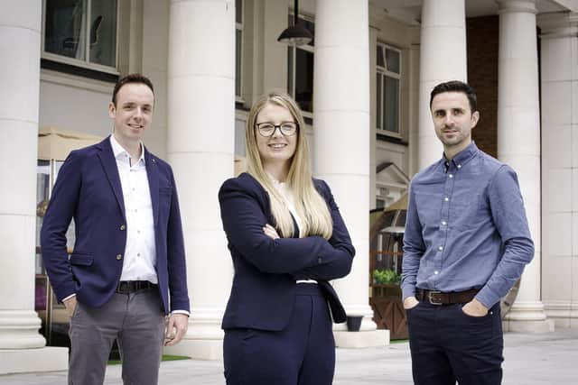 Stepping into a management role as Associates are Pearse McCann, Claire McAteer and Shane McCrory