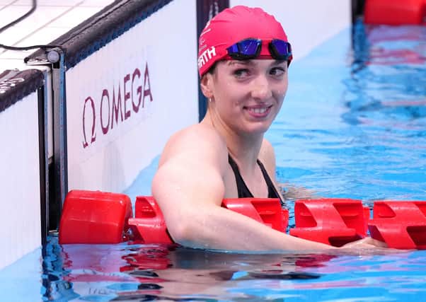 Great Britain's Bethany Firth celebrates winning the silver medal in the Women's 300m Individual Medley final at the Tokyo Aquatics Centre during day seven of the Tokyo 2020 Paralympic Games in Japan. Picture date: Tuesday August 31, 2021.