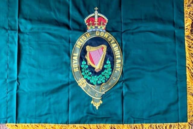 A new RIC flag which has been commissioned by the HARP Society for use at next year's centenary commemoriations at St Paul's Cathedral in London