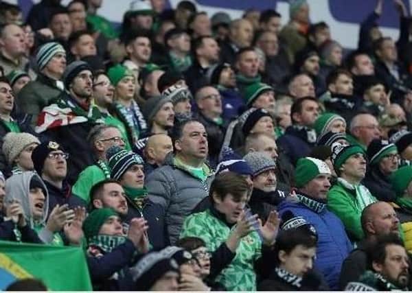 Up to 16,000 fans are due at Windsor Park for tonight's game against Switzerland. Pic Pacemaker