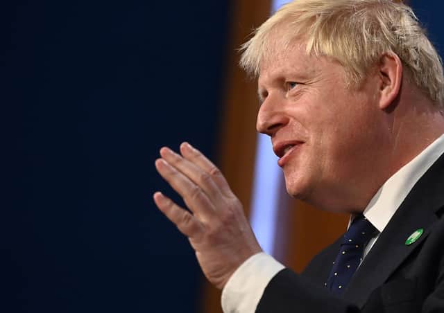 Prime Minister Boris Johnson, in Downing Street, London, September 7, 2021