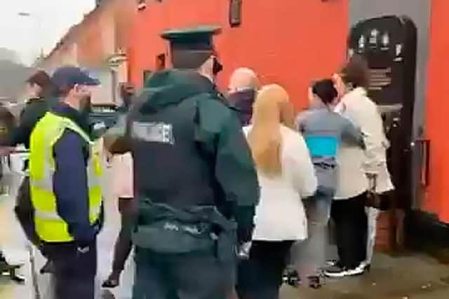 Police arrested a victim of a Troubles shooting on suspicion of disorderly behaviour in the Ormeau Road area of Belfast in February. Photo: Pacemaker.