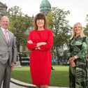 Joe O’Neill, chief executive officer, Belfast Harbour and ICB board member, Clare Guinness, Innovation District director and Suzanne Wylie, chief executive, Belfast City Council and Chair, Innovation City Belfast