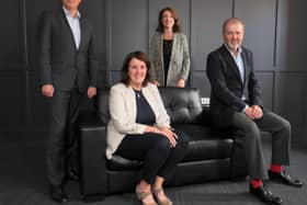 Andrew Jenkins, FinTech NI and HMT Appointed FinTech Envoy for NI, Karen Bradbury, Sector Lead for Financial and Professional Services at Invest NI, Roisin Finnegan, NI FinTech Lead at Deloitte and Alex Lee, Chairman of FinTech NI