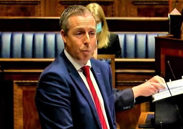 Paul Givan pressed home Sir Jeffrey Donaldson’s threats to collapse Stormont