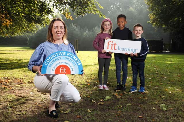 Fit Learning NIdirector, Louise Begley with Jay (age 8), Isabella (age 7) and Eli (age 5) Morren