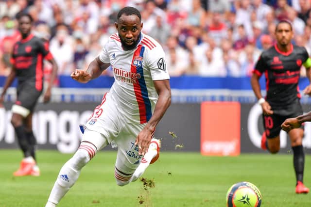 Lyon's French forward Moussa Dembele