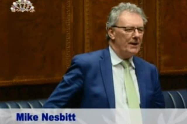 Mike Nesbitt is an Ulster Unionist MLA and former leader of the party. He thought the DUP and Sinn Fein were going to vote down his defamation bill, but they did not do so