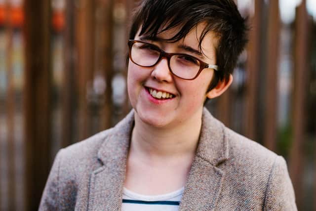 Lyra McKee.  29, was shot dead by dissident republicans while observing rioting in the Creggan in April 2019