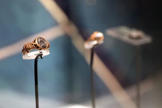 Gold rings that were found near Murlough, Co Down and date back to the time of the Romans and are now on display at the Ulster Museum