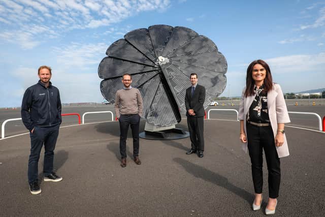 David Tyler, commercial director and co-founder of Artemis Technologies, Ian Lang, Sustainability and Infrastructure director, William Steele, director of Customer Solutions at Power NI and Ciara Moane, Corporate Development project manager at Energia