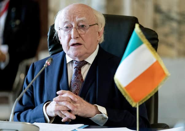 Irish President Michael D Higgins at the Quirinal Palace in Rome on a recent visit. Photo: PA