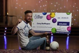 Corey Skeffington from Coalisland in County Tyrone, knows all about the emotions involved after winning £250,000 on a National Lottery Scratchcard one year ago