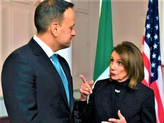 Nancy Pelosi with Leo Varadkar