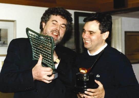 Gerry Kelly and Eamonn Holmes in their UTV days