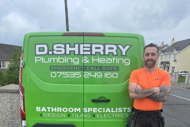 Damian Sherry, 33, has been in the trade for 12 years and owns Damian Sherry Plumbing & Heating
