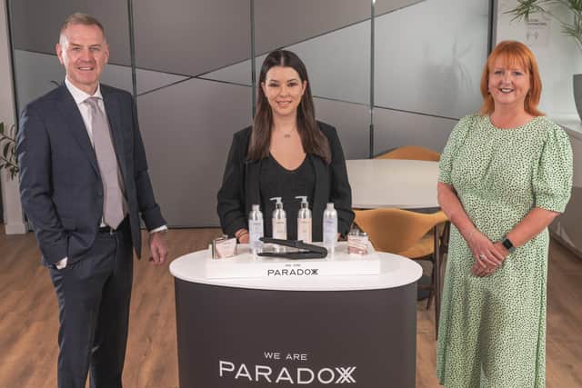 Nigel Birney, head of Trade Credit, Lockton, with Yolanda Cooper, founder and CE, We Are Paradoxx and Judith Totten, managing director, Upstream Working Capital