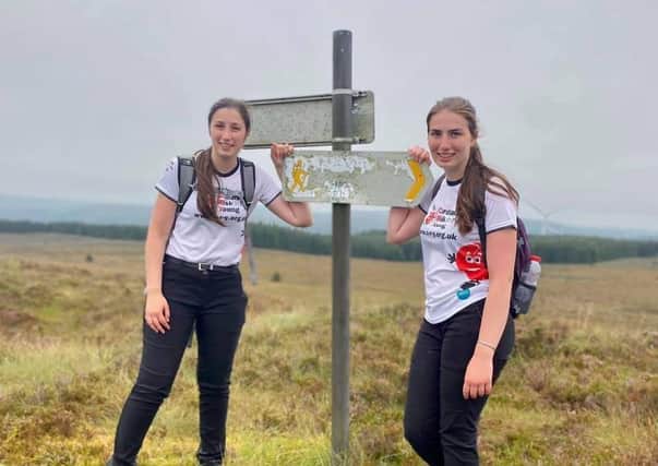 Ruth and Rachel Irwin are making their way along the Ulster Way