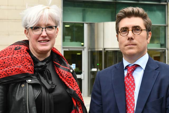 Dr Tamara Bronckaers with solicitor John McShane from McCartan Turkington Breen