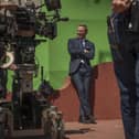 Daniel Craig (James Bond) on the set of Spectre film