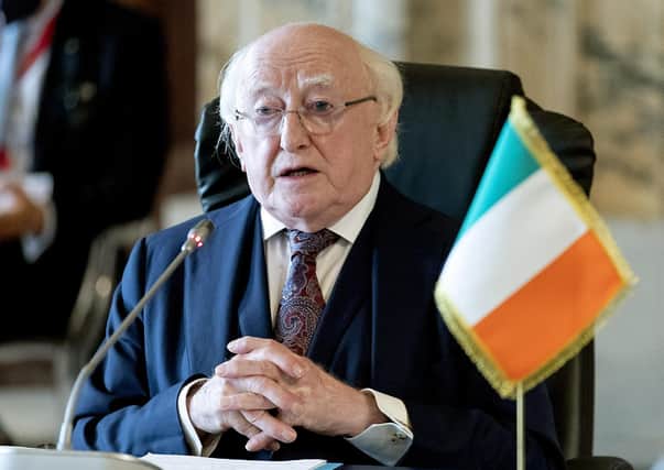 Irish President Michael D Higgins refused to attend, initially saying the invitation hadn't been addressed properly (which was incorrect), then publicly criticising the DUP