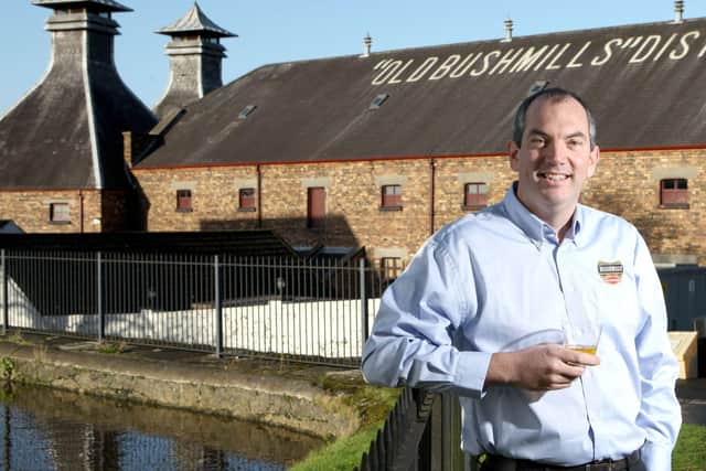 Colum Egan, master distiller at globally renowned Old Bushmills Distillery in
Co Antrim