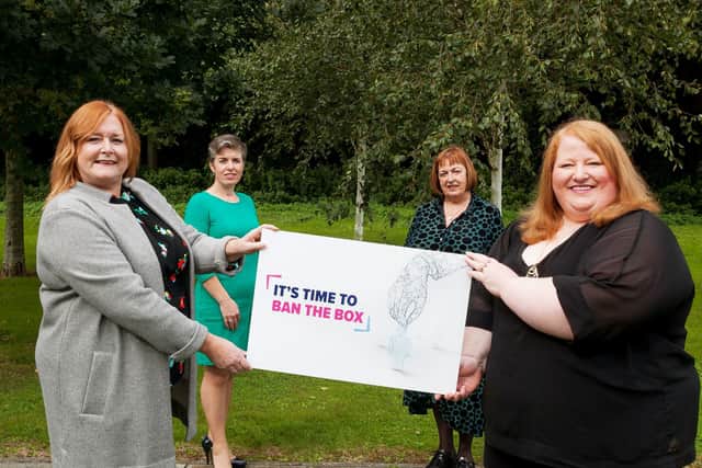 Sara Neilson Employability manager, Business in the Community, Joanne Lennox, head of People and Engagement, Northstone, Olwen Lyner, chief executive, Niacro and Justice Minister, Naomi Long