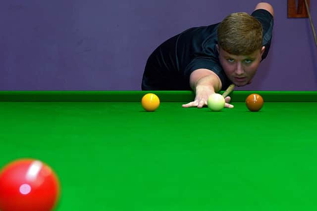 Glendermott C.C snooker player Christopher Clifford. Picture by George Sweeney