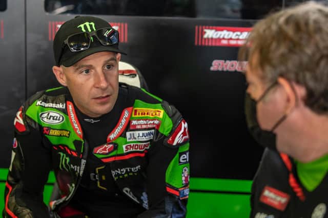 World Superbike champion Jonathan Rea suffered a huge crash at Portimao in Portugal on Saturday.