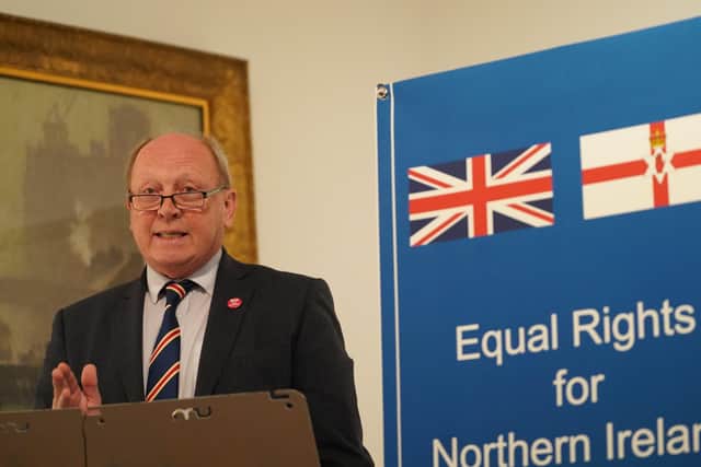 Jim Allister, the TUV leader, also spoke at the NI Protocol fringe event at the Conservative Party Conference