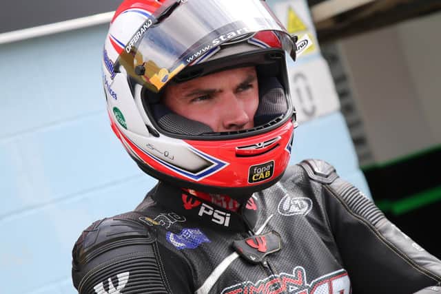 Simon Reid is facing a recovery period of up to six months after shattering his leg in a crash at Oulton Park. Picture: David Yeomans Photography.