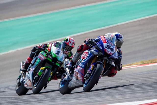 Toprak Razgatlioglu (54) leads Jonathan Rea (1) by 24 points in the World Superbike Championship with two rounds to go.