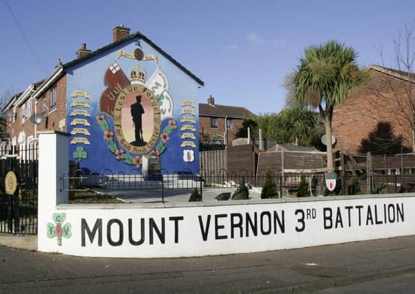 A UVF wall mural in the Mount Vernon area of north Belfast. Photo: Pacemaker Belfast