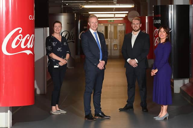 Marina Moore, senior buyer, Coca-Cola HBC, Niall Devlin, head of Business Banking NI, Bank of Ireland UK, Phil Murray, business support manager, NI Chamber and Tanya Anderson, head of International and Business Support, NI Chamber