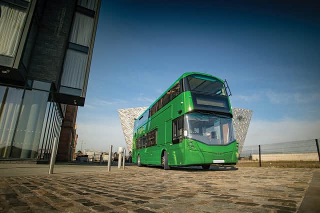The world’s first hydrogen double decker bus will be on display