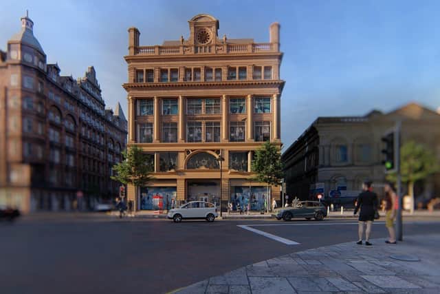 Computer generated image of how the new Bank Buildings Primark will look when it opens later this year