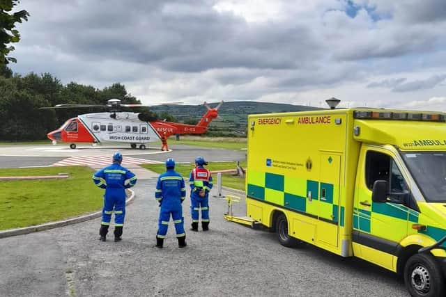 Coleraine Coastguard help get the casualty medical assistance