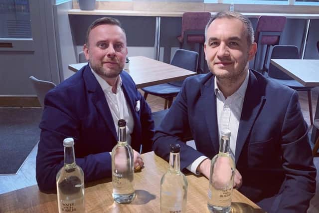 Co-chairmen and co-owners of Clearer Water, Ross Lazaroo-Hood and Sitki Gelmen