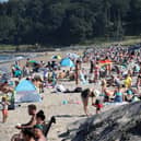 People making the most of the weather at Helens Bay Beach.

Photograph by Declan Roughan / Press Eye