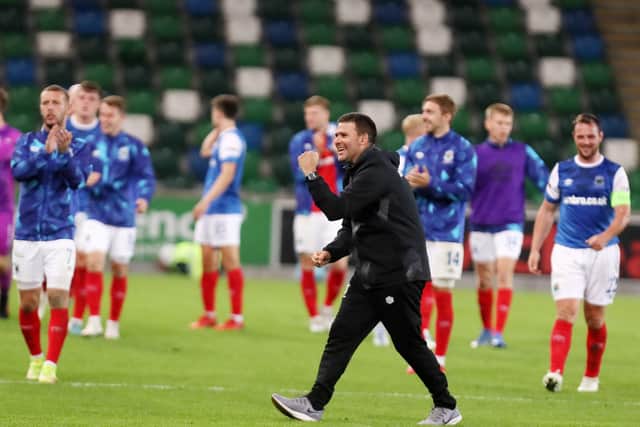 David Healy has urged Linfield to give themselves an opportunity for the return leg next week