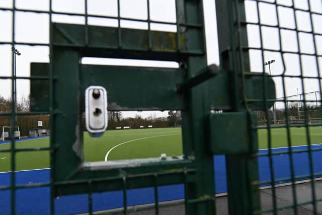 The last time sports pitches were locked up for a significant amount of time was during the coronavirus pandemic. Pic  Colm Lenaghan/ Pacemaker