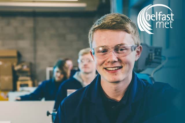 Belfast Met’s website showcases the wide choice of courses and career pathways