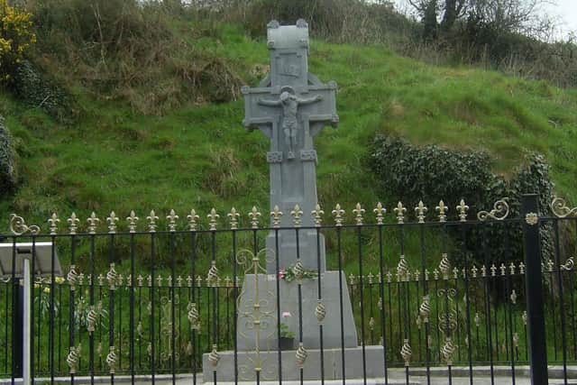 A memorial to Michael Collins at the spot in  Beal na mBlath where he was shot and killed