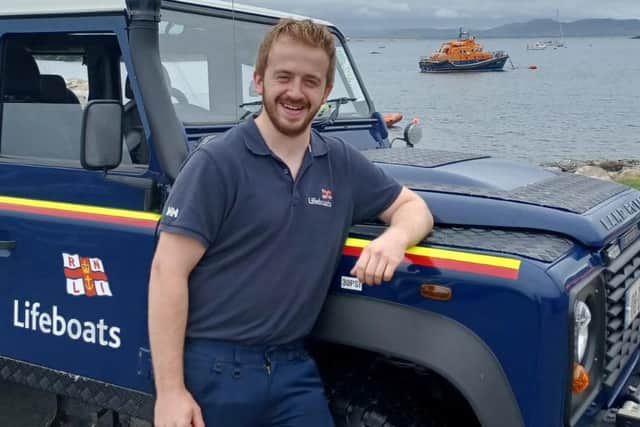 RNLI systems technician Euan Noble, who has warned of the danger of rip currents on Northern Ireland's north coast after helping to rescue two children from a rip current in Portrush on Sunday.