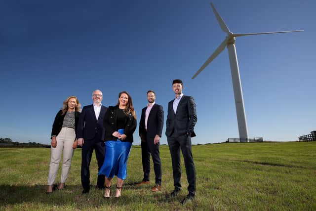 Aveen McGahon, trainee solicitor (qualifying September 2022), Adrian Kerr, partner, Anna-Marie McAlinden, partner, Glenn Watterson, partner and Conor Mulligan, solicitor, Mills Selig