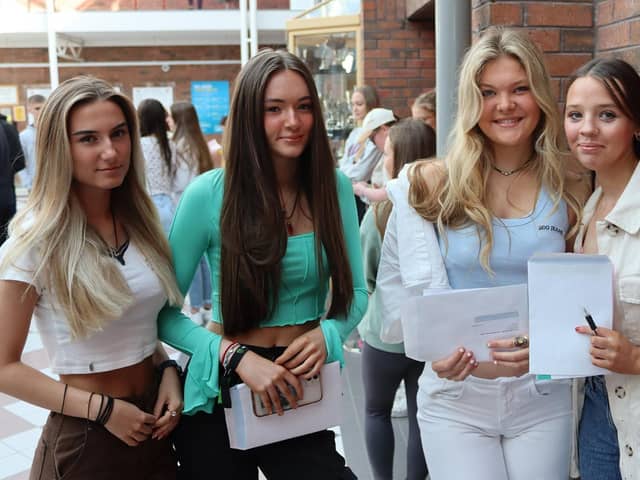 Students from Banbridge Academy receive their GCSE results