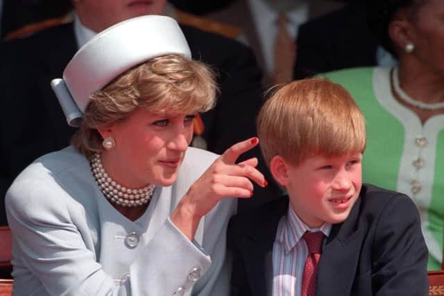 Diana, Princess of Wales with her son Prince Harry