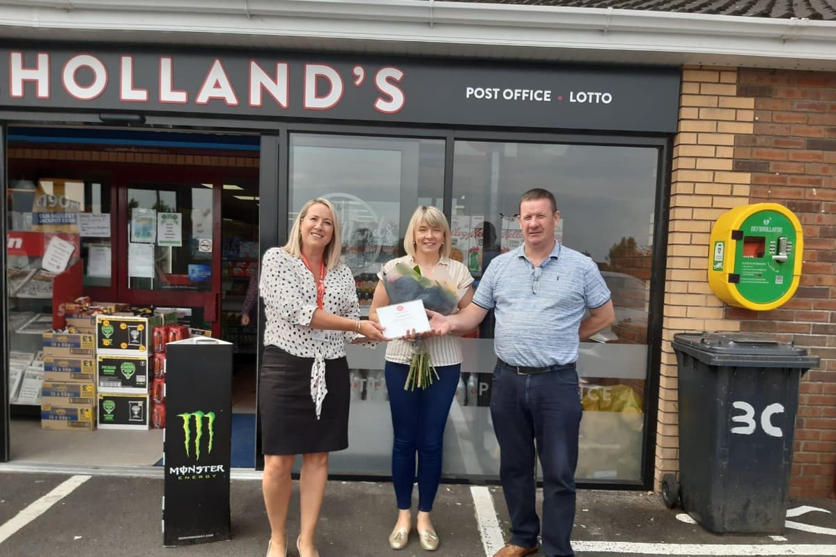 Derrymacash Derrymacash Postmaster marks 30 years serving community