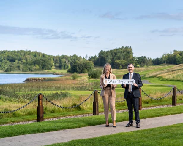 Lough Erne Resort director of marketing Jonathan Gallagher and general manager Joanne Walsh