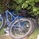 Bicycles left at Lough Enagh